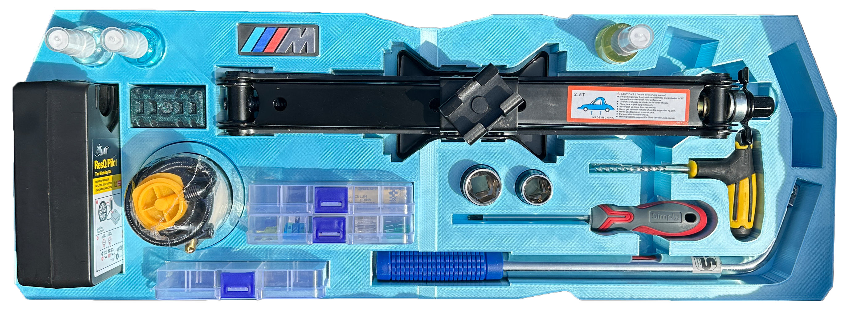 Light blue Prestige SOLIDASH Ultimate BMW Essential Organiser